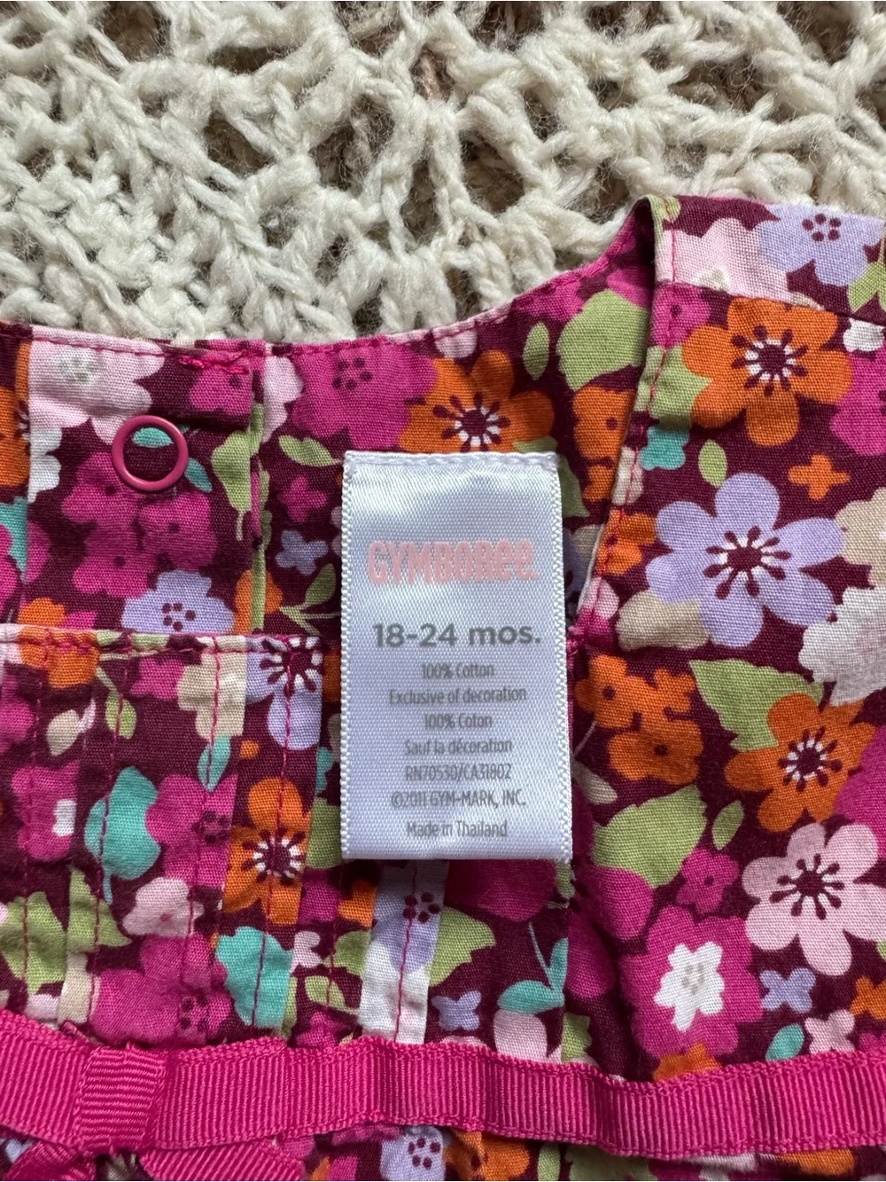 Y2K Gymboree Girl 12-24 mos Bundle Orange Pink Floral Stripe Outfits Cute